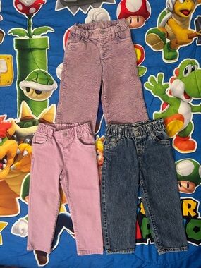Cat & Jack Pink, Purple & Blue Girls' Pants Trio